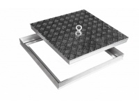 Напольный люк рифленый съемный 600х600 мм Лайт