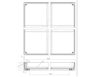 Люк уличный Drago 100 400*400 с заполняемой крышкой